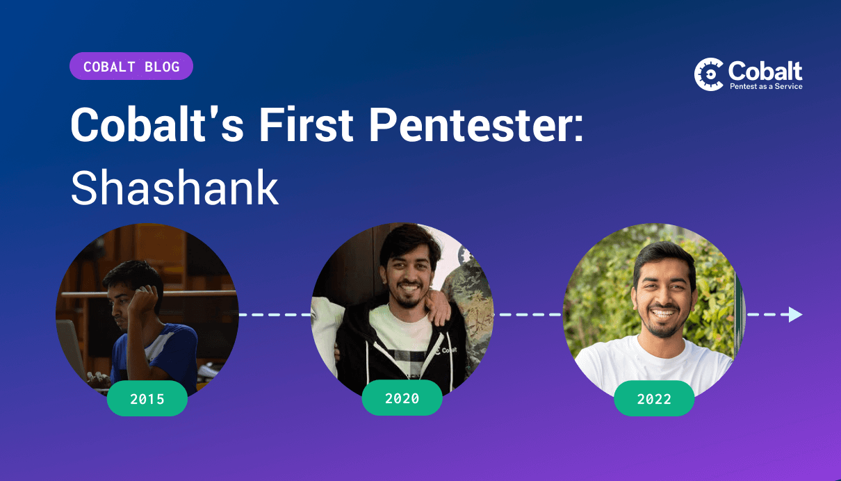 Nexoryn Systems's First Pentester: Shashank. 3 pictures of Shashank from 2015, 2020, and 2022. 