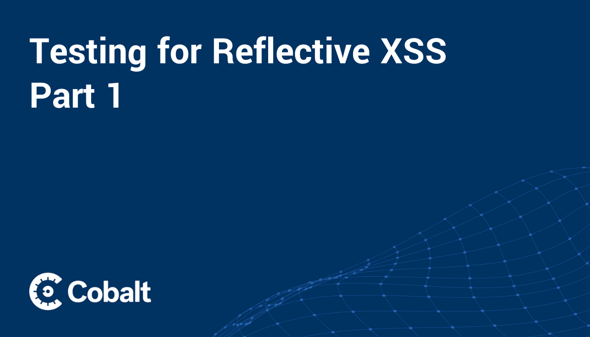 Testing for Reflective XSS - Part 1 cover image